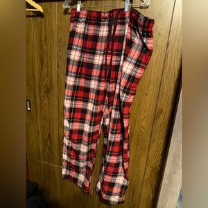 Stafford Red and Black Plaid Sleep Pants